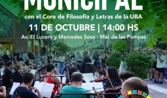 LA ORQUESTA MUNICIPAL SE PRESENTAR JUNTO AL CORO DE LA FACULTAD DE FILOSOFA Y LETRAS DE LA UBA